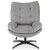 Кресло мягкое поворотное с подставкой Mebel Elit FREMONT Серый ME.FREMONT/P/CZ/T/FW фото - 3