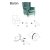 Кресло мягкое Signal Baron Welur Бирюзовый BARONV85-P фото - 2