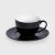 Чашка з блюдцем Homla SIENA 240 мл Чорний 235714