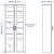 Витрина BRIMNES - 3 IKEA Витрина BRIMNES (ИКЕА БРИМНЕС) 90409872 фото - 3