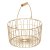 Корзина Homla DUOER 24X14 см | Золото / Дерево 213215 фото - 2
