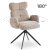 Обідній стілець поворотний Mebel Elit ALVARO Boucle Бежевий ME.ALVARO/BZ/TB/K