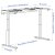 IKEA Каркас стола регулируемый с электроприводом MITTZON 120/140/160х60 см Белый 70515595 фото - 4