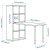 IKEA Стелаж зі столом KALLAX/LINNMON Білий (ИКЕА КАЛЛАКС/ЛИННМОН) 29481701 фото - 5