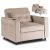 Кресло мягкое раскладное Mebel Elit SOLOR Velvet Бежевый ME.SOLOR/BZ/CZ/SZTR/FW