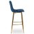 Барный стул Mebel Elit ARIEL Welur Синий - 4 Барный стул Mebel Elit ARIEL Welur Синий ME.ARIEL/GR/ZL/V/H фото - 4