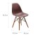Обеденный стул Meven CAVO DHF Коричневый - 3 Обеденный стул Meven CAVO DHF Коричневый MV-130-DPPW-BR-CAVODHF фото - 3