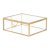 Шкатулка Homla GRAZIA 13x11x5 см | Золотой / Прозрачный 163138
