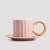Чашка с блюдцем Homla YELLY 100 мл Розовый 235720 фото - 2