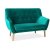 Диван Signal Nordic 2 Velvet | Бирюзовый (Bluvel 85) NORDIC2V85-P
