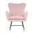 Кресло-качалка Homla LUNNIE TEDDY BOUCLE Розовый 217961 фото - 2