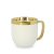 Кружка з ложечкою Homla SINNES 280 мл | Білий / Золотий 162888 фото - 3
