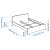 IKEA Каркас кровати ASKVOLL (ИКЕА АСКВОЛЬ) 40269421 фото - 2