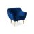 Кресло мягкое Signal Bergen 1 Welur Синий Кресло мягкое Signal Bergen 1 Welur Синий BERGEN1V86