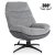 Кресло мягкое поворотное Mebel Elit ASTURIA Серый ME.ASTURIA/P/T/P/E/CZ/FW
