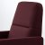 IKEA Крісло м'яке розкладне з реклайнером GISTAD Темно-червоний (ИКЕА ГИСТАД) 40466389 фото - 7