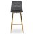 Барный стул Mebel Elit ARIEL Welur Серый - 2 Барный стул Mebel Elit ARIEL Welur Серый ME.ARIEL/P/ZL/V/H фото - 2