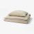 IKEA Комплект постільної білизни SCHERSMIN 150x200 см Бежевий (ИКЕА ШЕРСМИН) 00599796