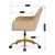 Офісне крісло Mebel Elit MILAN Бежевий ME.MILAN/BZ/ZL/V/FO фото - 12
