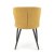 Обідній стілець Halmar K496 Гірчичний - 5 Обідній стілець Halmar K496 Гірчичний V-CH-K/496-KR-MUSZTARDOWY фото - 5