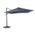 Садова парасоля з чохлом і LED Corciano SIENA SOLAR PANEL 300 см Антрацит 5901721052574