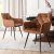 Обеденный стул Mebel Elit MODESTO Welur Рыжий ME.MODESTO/RD/CZ/V/K фото - 5