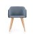 Обеденный стул Halmar K288 Синий - 4 Обеденный стул Halmar K288 Синий V-CH-K/288-KR-GRANATOWY фото - 4