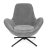 Крісло м'яке поворотне Homla LUNAIRE VELVET Сірий 227089 фото - 2