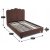 Кровать Mebel Elit CRATER Boucle 120x200 см Коричневый ME.CRATER/120/BR/TB/LOZ фото - 7