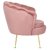 Крісло м'яке з підставкою Mebel Elit GRAND Welur Рожевий ME.GRAND/R/V/FW фото - 4