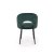 Обідній стілець Halmar K-384 Welur Темно-зелений V-CH-K/384-KR-C.ZIELONY фото - 2