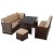 Комплект садовой мебели Mebel Elit DALLAS Коричневый ME.DALLAS/BR/RT/OGR/ZES фото - 3
