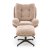 Кресло мягкое поворотное с подставкой Halmar PESTO Бежевый V-CH-PESTO-FOT-BEŻOWY фото - 3