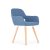 Обідній стілець Halmar K283 Синій V-CH-K/283-KR-NIEBIESKI фото - 7