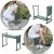Табурет для огорода Garden Line KNEELER 3в1 Зеленый GWI3632 фото - 9