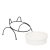 Миска для кошек Homla CATTY | Белый / Черный 213968 фото - 4
