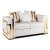 Диван Mebel Elit PALLAZO 2S Welur Кремовый ME.PALLAZO2S/KR/ZL/V/SOF