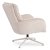 Кресло мягкое поворотное с подставкой Mebel Elit PASADENA Кремовый ME.PASADENA/KR/KR/T/FW фото - 4