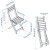 IKEA Складаний садовий стілець ASKHOLMEN Дерево (ИКЕА АСХОЛЬМЕН) 29529213 фото - 4
