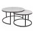Комплект журнальних столів Signal FERRANTE Ceramic Marmur 2 шт Білий FERRANTECBC фото - 2