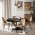 Раскладной обеденный стол Mebel Elit REX MDF Черный ME.REX/CZ/CZ/S160-220 фото - 6