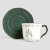Чашка з блюдцем Homla GRETA 250 мл Зелений 234845