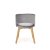 Обеденный стул Halmar Marino Monolith Светло-серый V-PL-N-MARINO-D.MIODOWY-MONOLITH85 фото - 4