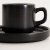 Чашка с блюдцем Homla FAMELIO 200 мл Черный 234305 фото - 3