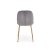 Обеденный стул Halmar K-381 Welur Серый - 5 Обеденный стул Halmar K-381 Welur Серый V-CH-K/381-KR-POPIEL фото - 5