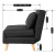 Раскладной диван Mebel Elit MARRY 2 Черный ME.MARRY2/CZ/DNAT/T/FW фото - 13