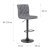 Барный стул Meven LANA Серый - 3 Барный стул Meven LANA Серый MV-ML-620070-LANA фото - 3