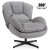 Кресло мягкое поворотное Mebel Elit ROSA Серый ME.ROSA/P/CZ/T/FW