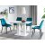 Обідній стілець Signal CHIC Welur Бірюзовий CHICVCTU фото - 3