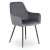 Обеденный стул Mebel Elit BRESSO Welur Серый ME.BRESSO/P/CZ/V/K